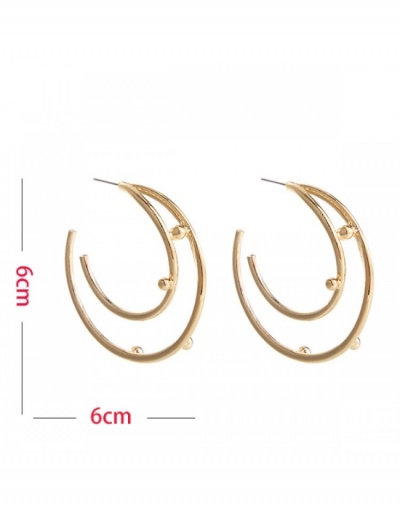 Replica Alloy Solid C-Shape Ladies  Earrings #800202 $7.02 USD for Wholesale