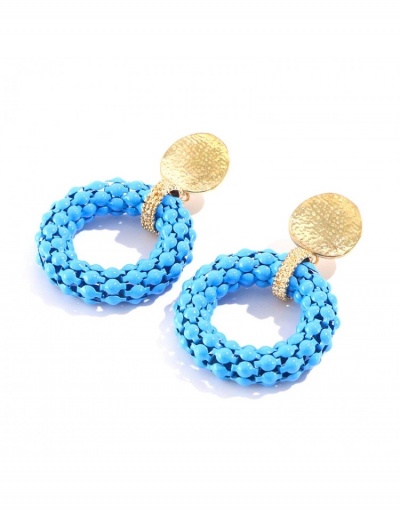 Replica Round Beads Retro Earrings For Ladies #800207 $7.21 USD for Wholesale