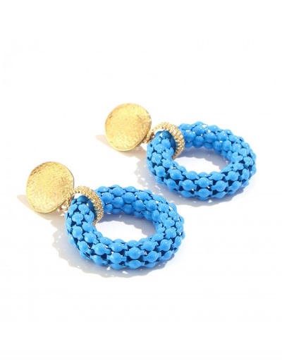 Replica Round Beads Retro Earrings For Ladies #800207 $7.21 USD for Wholesale