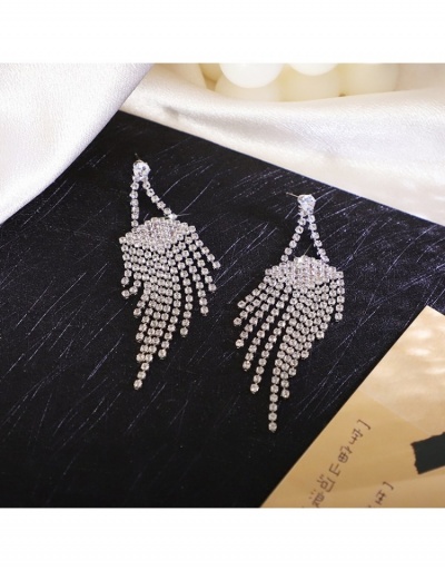 Replica  Exaggerated Rhinestone Tassels Party Earrings For Women #800211 $9.10 USD for Wholesale