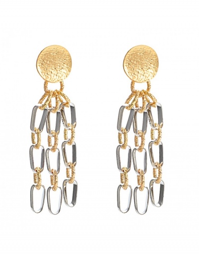 Replica  Exaggerated  Tassels Geometric Ladies Earrings #800215 $8.14 USD for Wholesale