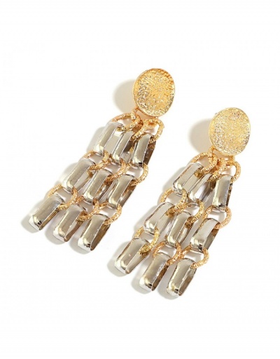 Replica  Exaggerated  Tassels Geometric Ladies Earrings #800215 $8.14 USD for Wholesale