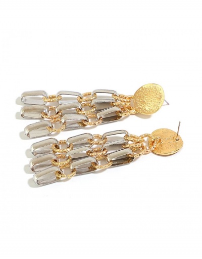 Replica  Exaggerated  Tassels Geometric Ladies Earrings #800215 $8.14 USD for Wholesale