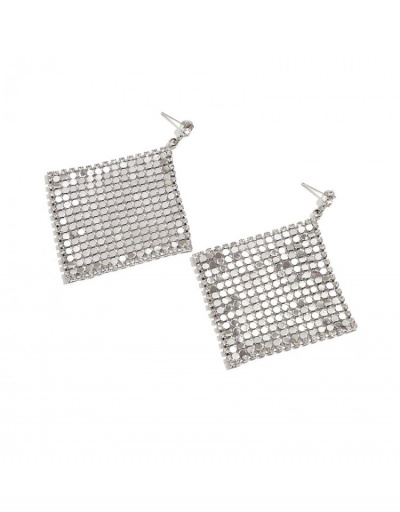 Replica New Designer  Rhombus  Rhinestone Ladies Earrings #800225 $8.13 USD for Wholesale