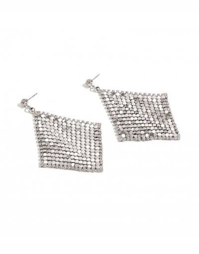 Replica New Designer  Rhombus  Rhinestone Ladies Earrings #800225 $8.13 USD for Wholesale