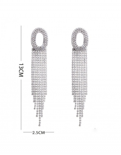 Replica  Rhinestone Tassels Exaggerated Earring For Women #800227 $10.92 USD for Wholesale