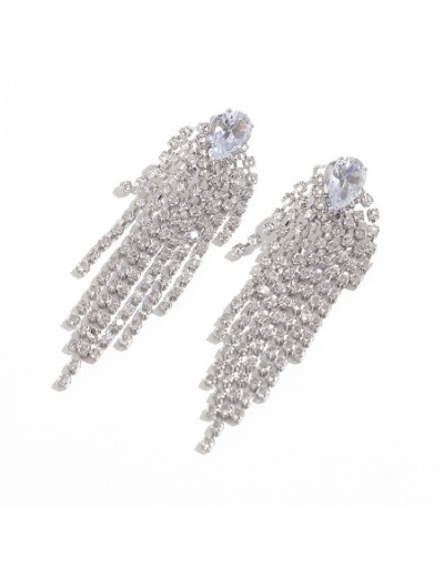 Replica  Rhinestone Tassels Earrings For Women #800231 $8.45 USD for Wholesale