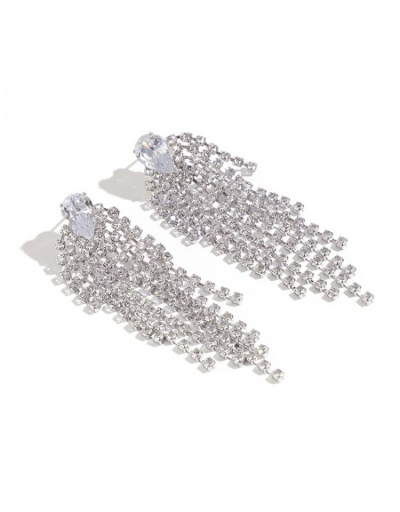 Replica  Rhinestone Tassels Earrings For Women #800231 $8.45 USD for Wholesale