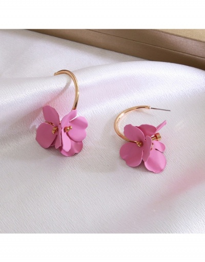 Replica  Fashion Flower Decor Metal Decor Earrings #800235 $8.02 USD for Wholesale