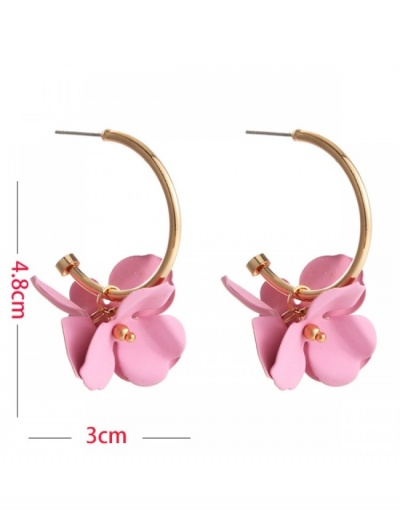 Replica  Fashion Flower Decor Metal Decor Earrings #800235 $8.02 USD for Wholesale