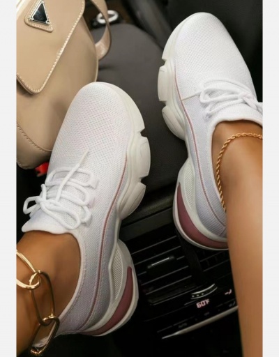 Replica Casual Jogger Sports White Sneakers For Women #800236 $25.35 USD for Wholesale