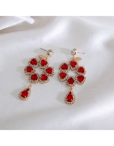 Replica  Crystal Rhinestone Retro Pendant Party Earrings #800241 $12.43 USD for Wholesale