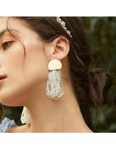  Metal Decor Tassels Personalized Earrings #800243 $9.31 USD, Wholesale Fashion Earrings