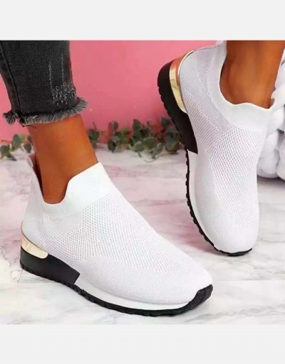 Replica New Knitted Round Toe Running Shoes Women #800245 $21.01 USD for Wholesale