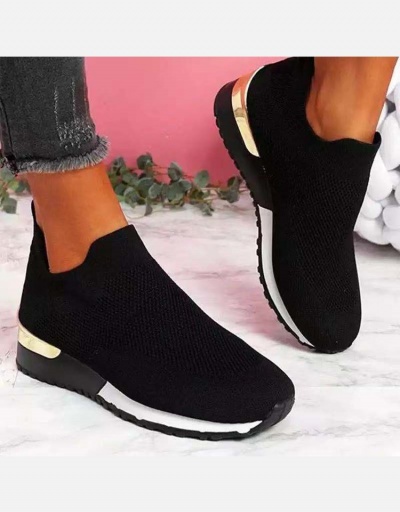 Replica New Knitted Round Toe Running Shoes Women #800245 $21.01 USD for Wholesale