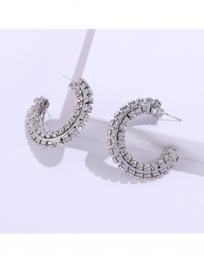 Replica  Geometric Pattern Rhinestone Earrings For Women #800249 $8.78 USD for Wholesale