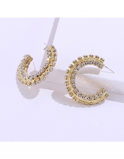 Replica  Geometric Pattern Rhinestone Earrings For Women #800249 $8.78 USD for Wholesale