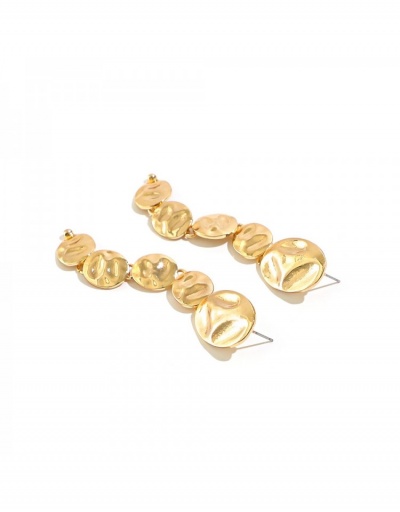 Replica  Metal Decor Irregular Design Pure Color Earrings #800255 $7.34 USD for Wholesale