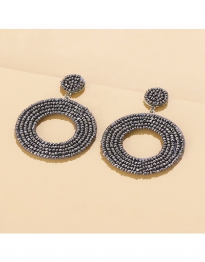 Replica Bohemian Style Beads Round Pendant Earrings For Women #800257 $7.83 USD for Wholesale