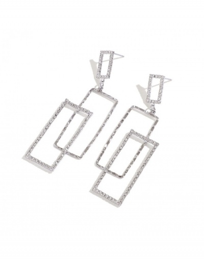 Replica  Geometric Pattern Fashion Style Earrings #800259 $8.13 USD for Wholesale