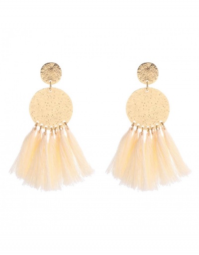  Metal Decor Tassels Bohemian Style Earrings #800261 $6.94 USD, Wholesale Fashion Earrings