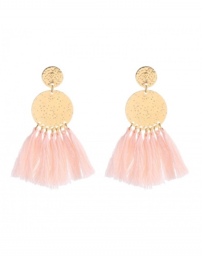 Replica  Metal Decor Tassels Bohemian Style Earrings #800261 $6.94 USD for Wholesale