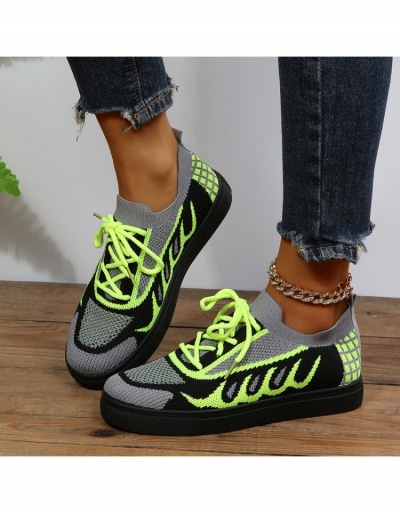 Replica Women Fashion Contrast Color Sport Shoes  #800262 $22.52 USD for Wholesale