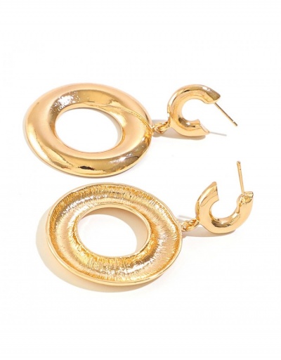 Replica  Metal Decor Geometric Pattern Pure Color Earrings #800263 $6.98 USD for Wholesale