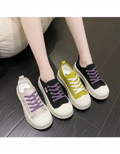 Replica  Korean Style Contrast Color Canvas Shoes #800266 $20.60 USD for Wholesale