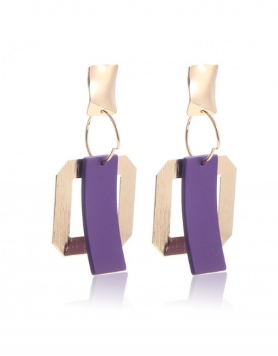 Replica  Geometric Pattern Metal Decor Earrings #800267 $5.80 USD for Wholesale