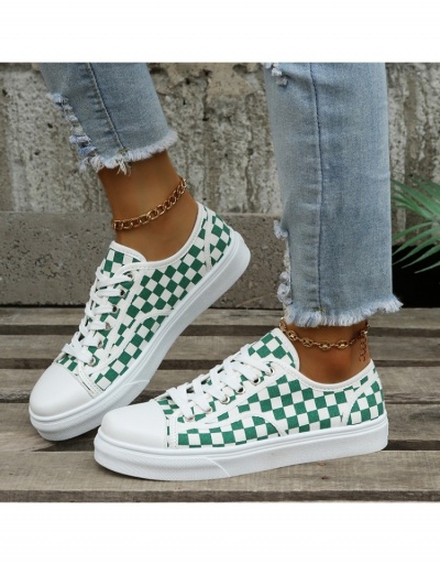 Fashion Plaid Lace Up Sport Shoes #800273 $24.25 USD, Wholesale Fashion Sneaker