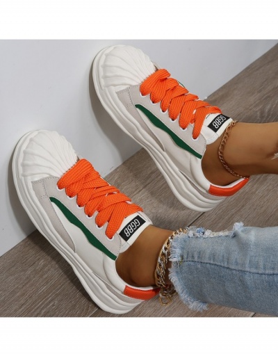 Replica  Women's Colorblock Lace Up Platform Sneaker #800277 $22.23 USD for Wholesale