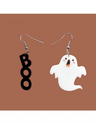 Fashion Cute Letter Acrylic Ghost Earrings #800292 $5.35 USD, Wholesale Fashion Earrings