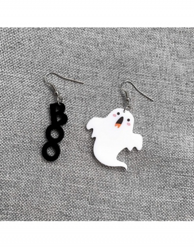 Replica Fashion Cute Letter Acrylic Ghost Earrings #800292 $5.35 USD for Wholesale