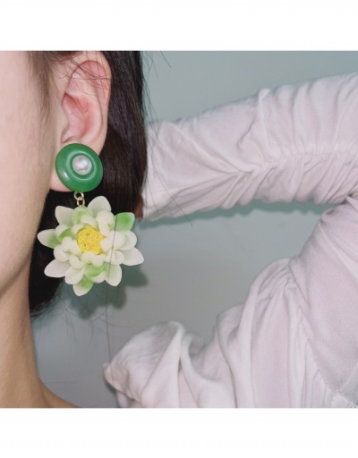  French Retro Flower Decor Faux Pearl Earrings #800298 $10.85 USD, Wholesale Fashion Earrings