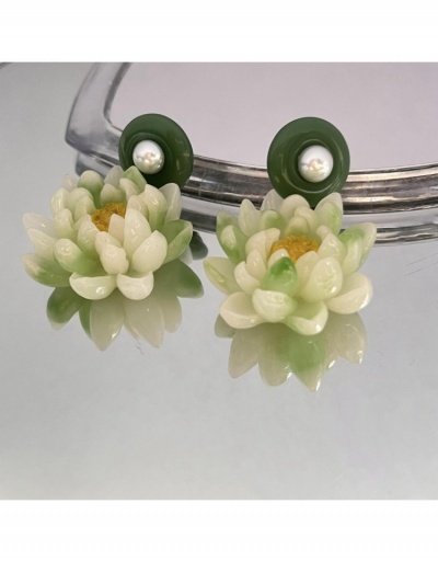 Replica  French Retro Flower Decor Faux Pearl Earrings #800298 $10.85 USD for Wholesale