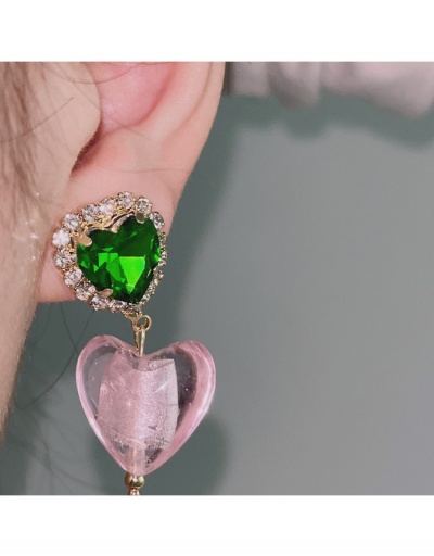 Replica  Retro Stereo Peach Heart Earrings #800303 $7.83 USD for Wholesale