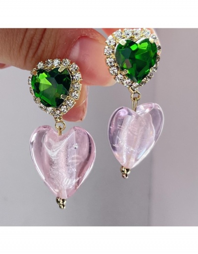 Replica  Retro Stereo Peach Heart Earrings #800303 $7.83 USD for Wholesale