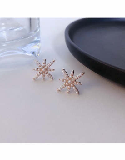  Simple Fashion Octagon Faux Pearl Earrings #800306 $4.02 USD, Wholesale Fashion Earrings