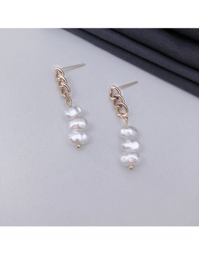 Replica  Fashion Simple Faux Pearl Tassels Earrings #800309 $3.84 USD for Wholesale