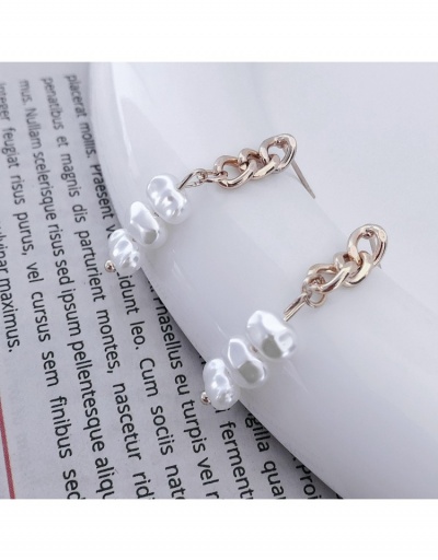 Replica  Fashion Simple Faux Pearl Tassels Earrings #800309 $3.84 USD for Wholesale