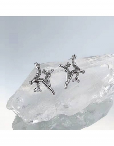 Replica Ins Style Cool Rhinestone Earrings For Ladies #800316 $4.32 USD for Wholesale