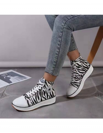 Casual Canvas Lace Up Platform Sneaker Shoes For Ladies #800326 $26.00 USD, Wholesale Fashion Sneaker