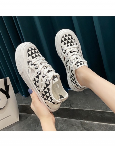 Replica  Casual Plaid Korean Version Canvas Shoes #800329 $22.48 USD for Wholesale