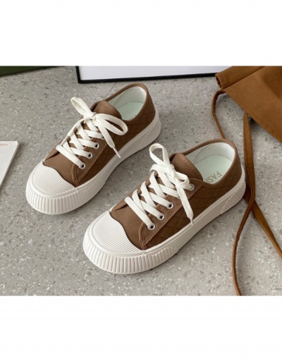 Replica  Leisure Time Wedge Lace Up Canvas Shoes #800339 $21.97 USD for Wholesale