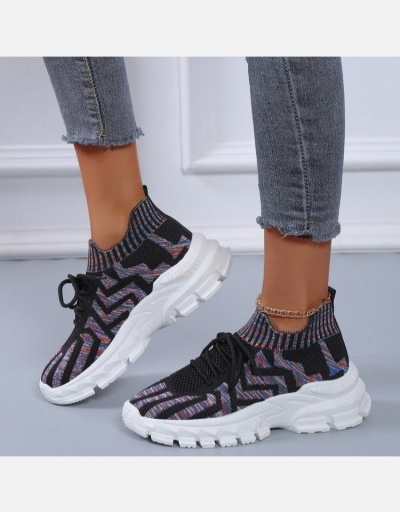 Colorful Printed Round Toe Women Sneakers 4.5cm) #800341 $25.54 USD, Wholesale Fashion Sneaker