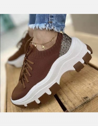 Replica  PU Casual Gauze Solid Sneakers For Women #800344 $36.40 USD for Wholesale