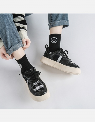 Replica  Leisure Time Lace Up Design Sneakers Shoes #800345 $23.38 USD for Wholesale