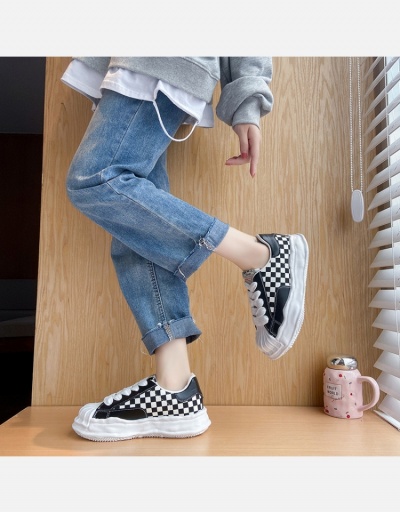 Contrast Color Plaid  Leisure Time Running Shoes #800346 $21.84 USD, Wholesale Fashion Sneaker