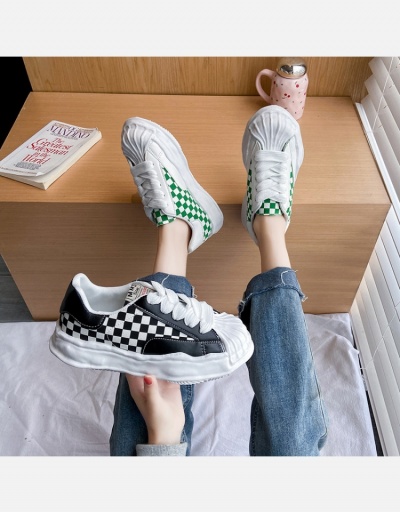 Replica Contrast Color Plaid  Leisure Time Running Shoes #800346 $21.84 USD for Wholesale